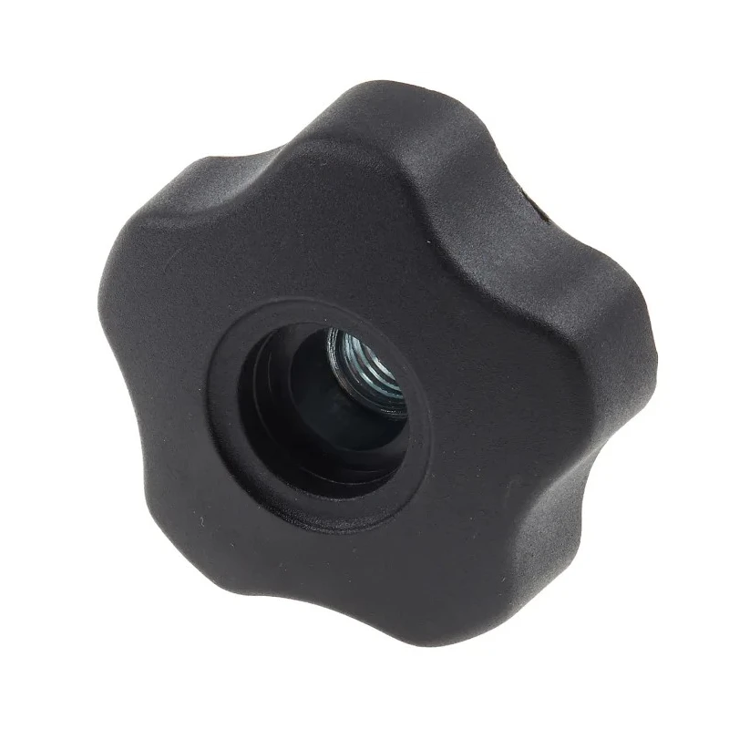 RS PRO Black Polypropylene Multiple Lobes Clamping Knob M12 Threaded Through Hole 702-7623