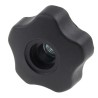 RS PRO Black Polypropylene Multiple Lobes Clamping Knob M12 Threaded Through Hole 702-7623