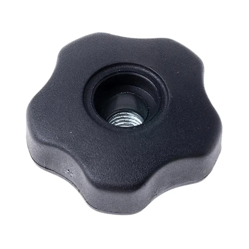 RS PRO Black Polypropylene Multiple Lobes Clamping Knob M12 Threaded Through Hole 702-7623