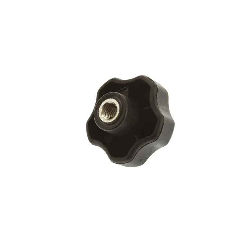 RS PRO Black Polypropylene Multiple Lobes Clamping Knob, M10 Thread Size, Threaded Through Hole Mount, 50 mm 702-7689