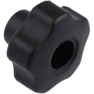 RS PRO Black Polypropylene Multiple Lobes Clamping Knob, M8 Threaded Through Hole 702-7677