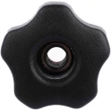 RS PRO Black Polypropylene Multiple Lobes Clamping Knob, M8 Threaded Through Hole 702-7677