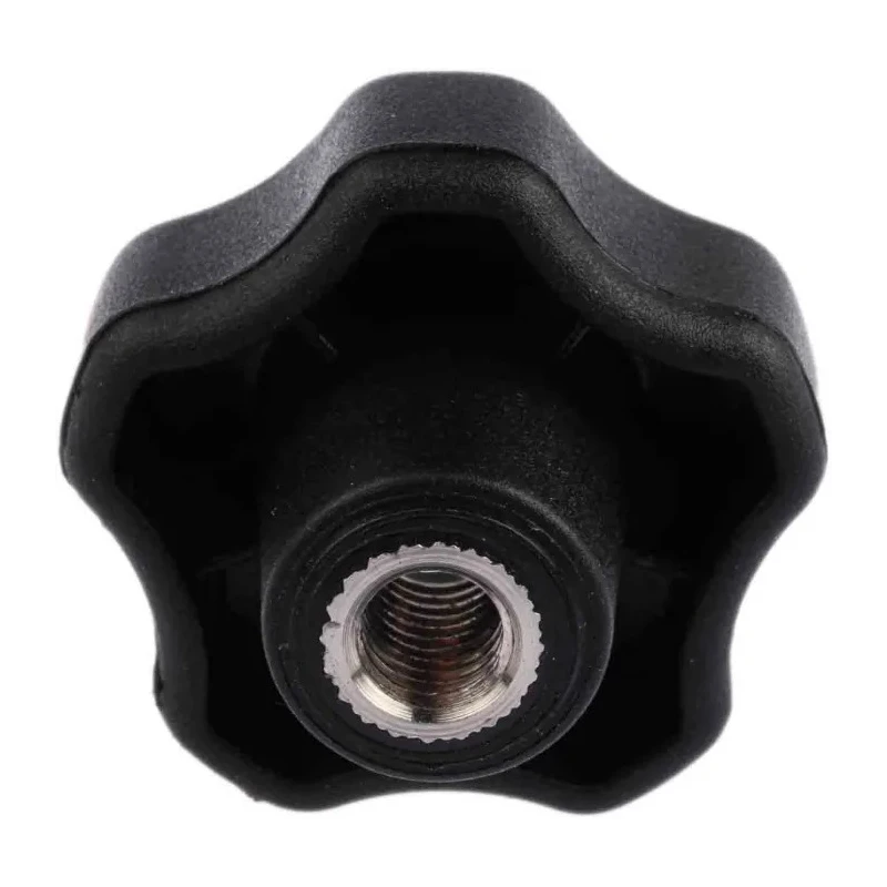 RS PRO Black Polypropylene Multiple Lobes Clamping Knob, M8 Threaded Through Hole 702-7677