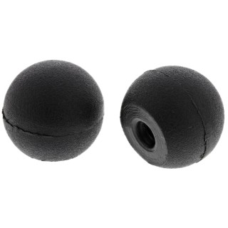 RS PRO Black Nylon Ball Clamping Knob, M4 Threaded Hole, 15 mm Diameter 702-7796