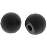 RS PRO Black Nylon Ball Clamping Knob, M4 Threaded Hole, 15 mm Diameter 702-7796