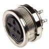 Amphenol Industrial C 091 D 3 Pole Straight M16 DIN Socket Panel Mount 5A 300 V ac dc IP67 C091-31N003-1002