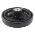 RS PRO Black Thermoplastic Hand Wheel, 150 mm Diameter, Fold Away Revolving Handle, Steel Insert 702-7841