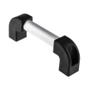 RS PRO Silver Aluminium Concealed Fixings Drawer Handle 77 mm Height, 30 mm Width, 224 mm Length 702-7822