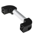 RS PRO Silver Aluminium Concealed Fixings Drawer Handle 77 mm Height, 30 mm Width, 224 mm Length 702-7822