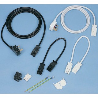 Wieland ST18 Series 3-Pole Male/Female Screw Termination Jumper Lead 16A 250V IP20 94.732.2000.2