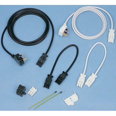 Wieland ST18 Series 3-Pole Male/Female Screw Termination Jumper Lead 16A 250V IP20 94.732.2000.2
