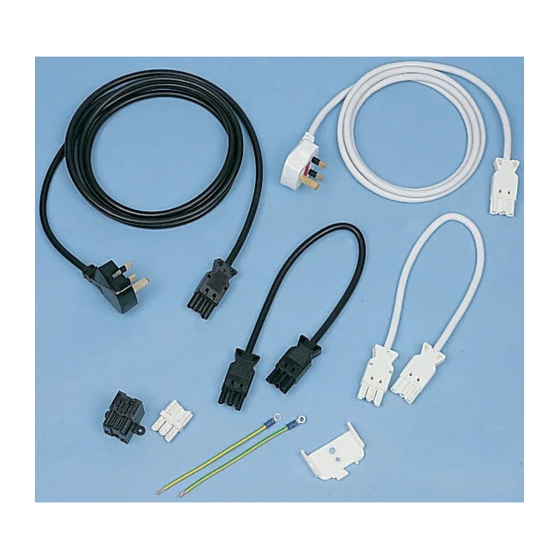 Wieland ST18 Series 3-Pole Male/Female Screw Termination Jumper Lead 16A 250V IP20 94.732.2000.2
