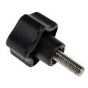 RS PRO Black Polypropylene Multiple Lobes Clamping Knob, M6 Thread Size, 15mm Thread Length, 28 mm Diameter 702-7627