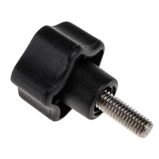 RS PRO Black Polypropylene Multiple Lobes Clamping Knob, M6 Thread Size, 15mm Thread Length, 28 mm Diameter 702-7627