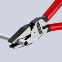 Knipex High Leverage Combination Plier, 225mm Overall, Plastic Coated Handle, Special Quality Tool Steel 02 01 225