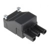 Wieland ST18 Series 3-Pole Male Screw Cable Connector, 250V, 16A, IP20, Black