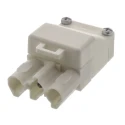 Wieland ST18 Series 3-Pole Female Screw Cable Connector 250V 16A IP20 