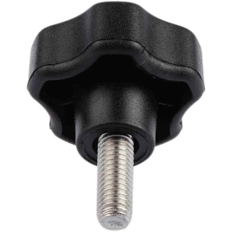 RS PRO Black Polypropylene Multiple Lobes Clamping Knob, M8 Threaded Stud, 40 mm Diameter 702-7633