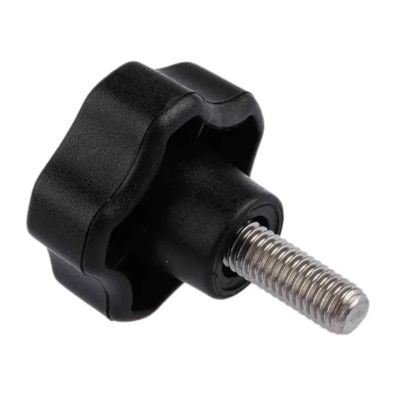 RS PRO Black Polypropylene Multiple Lobes Clamping Knob, M8 Threaded Stud, 40 mm Diameter 702-7633