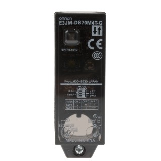 Omron Diffuse Photoelectric Sensor, Block Sensor, 700 mm Detection Range, Relay Output, IP66 Rated, Model E3JM-DS70M4T-G