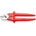 Knipex Flush Cable Cutter 230mm VDE/1000V Approved Surgical Steel Handles Plastic 95 06 230