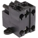 Wieland ST18 Series Cable Distribution Block Male/Female Screw, 3-Pole, 16A, 3-Way, IP20 93.030.4853.0