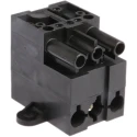 Wieland ST18 Series Cable Distribution Block Male/Female Screw, 3-Pole, 16A, 3-Way, IP20 93.030.4853.0