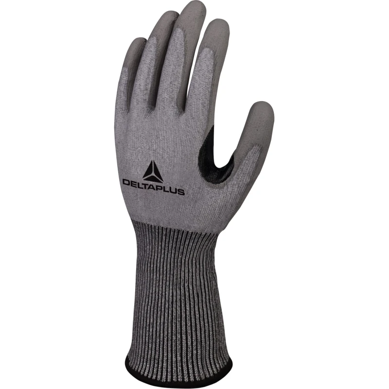 Delta Plus Grey Polyurethane Coated Work Gloves Size 7 VECUTC02GR07