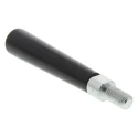RS PRO Zinc Plated Steel Tapered Handle, M12 Thread x 23 mm Length, Phenolic Black Grip 140 mm Length 702-7560