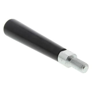 RS PRO Zinc Plated Steel Tapered Handle, M12 Thread x 23 mm Length, Phenolic Black Grip 140 mm Length 702-7560