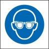 RS PRO Vinyl Mandatory Safety Sign Wear Eye Protect 50mm x 50mm Set of 5 157-8548