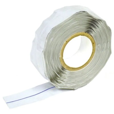 Raytech Grey Self-Amalgamating Tape 25mm Width x 9.1m Length Silicone Rubber Backing 0.51mm Thickness 3-2042-00-13