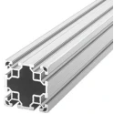 Bosch Rexroth Silver Aluminium Strut Profile 80 x 80 mm 10 mm Groove 3 m Length Series MGE 13.2 3842993133/3000