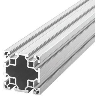 Bosch Rexroth Silver Aluminium Strut Profile 80 x 80 mm 10 mm Groove 3 m Length Series MGE 13.2 3842993133/3000