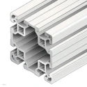 Bosch Rexroth Silver Aluminium Strut Profile 80 x 80 mm 10 mm Groove 3 m Length Series MGE 13.2 3842993133/3000