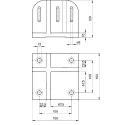 Bosch Rexroth Base Plate Fits 45mm Strut Profile Die Cast Aluminium MGE Series 3842524469