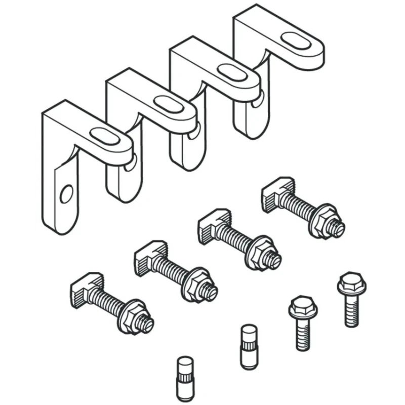 Bosch Rexroth M8 Suspension Bracket Connecting Component Strut Profile 40 mm 45 mm 50 mm 60 mm Groove Size 10 mm 3842522481