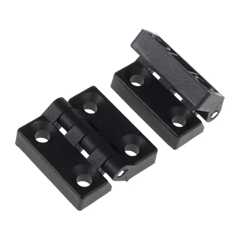 RS PRO Matt Black Nylon Butt Hinge with Knuckle Pin, No Chirality, Screw Fixing, 48 mm x 48 mm x 10.5 mm 702-7838