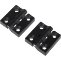 RS PRO Matt Black Nylon Butt Hinge with Knuckle Pin, No Chirality, Screw Fixing, 48 mm x 48 mm x 10.5 mm 702-7838