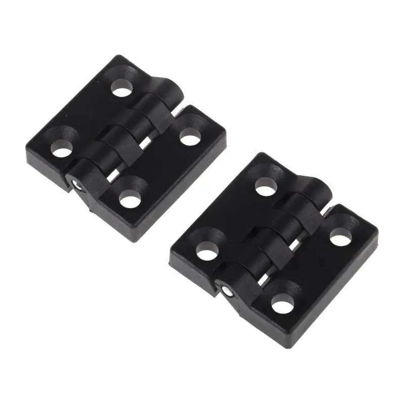RS PRO Matt Black Nylon Butt Hinge with Knuckle Pin, No Chirality, Screw Fixing, 48 mm x 48 mm x 10.5 mm 702-7838