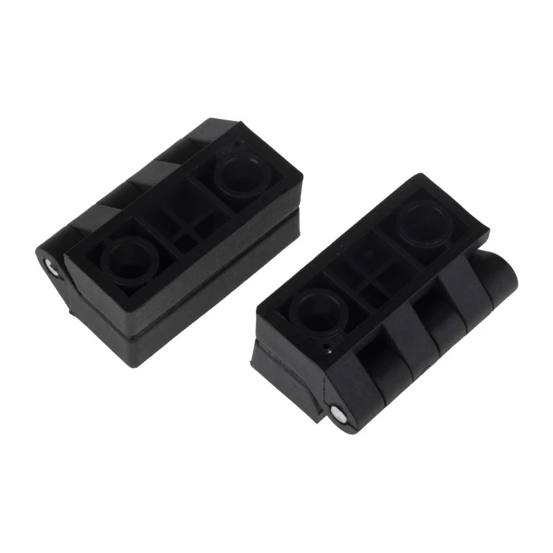 RS PRO Matt Black Nylon Butt Hinge with Knuckle Pin, No Chirality, Screw Fixing, 48 mm x 48 mm x 10.5 mm 702-7838
