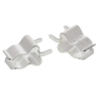 Schurter PCB Mount Silver Plated Beryllium Copper Fuse Clip for 6.3 x 32 mm, 600 V, 32 A 8040.0003