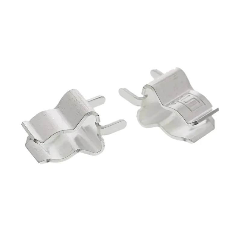 Schurter PCB Mount Silver Plated Beryllium Copper Fuse Clip for 6.3 x 32 mm, 600 V, 32 A 8040.0003