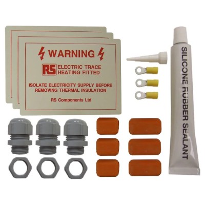 RS PRO Parallel Circuit Constant Wattage Trace Heating Kit 240V AC 200°C -60°C 20m 703-3120