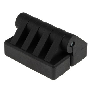 RS PRO Black Powder Coated Nylon Butt Hinge with Knuckle Pin, Screw Fixing, 54 mm x 44 mm x 30 mm 702-7844