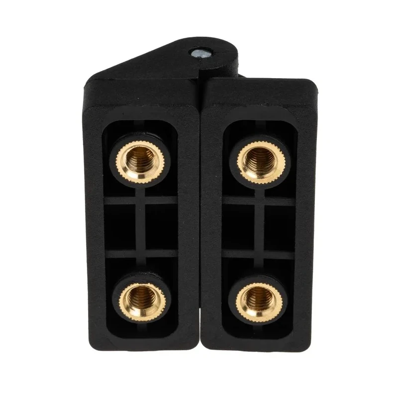 RS PRO Black Powder Coated Nylon Butt Hinge with Knuckle Pin, Screw Fixing, 54 mm x 44 mm x 30 mm 702-7844