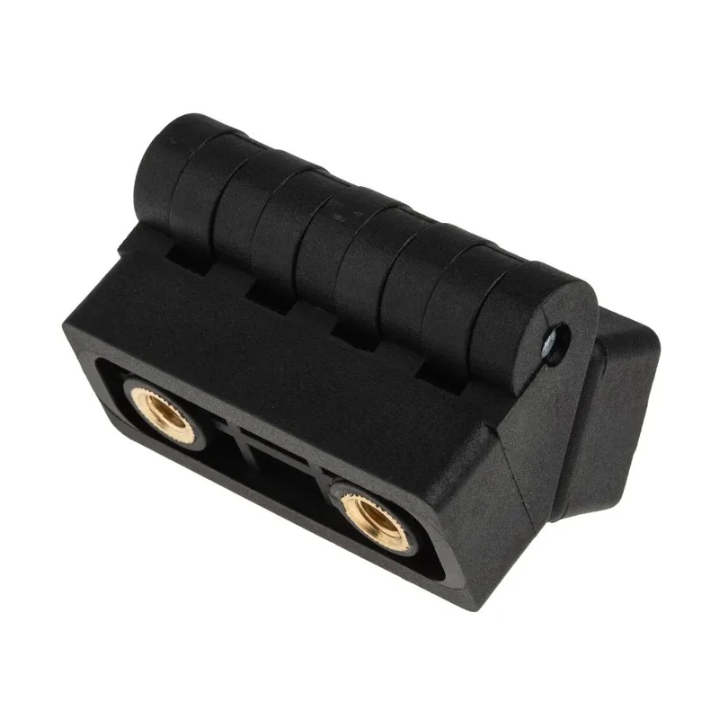 RS PRO Black Powder Coated Nylon Butt Hinge with Knuckle Pin, Screw Fixing, 54 mm x 44 mm x 30 mm 702-7844