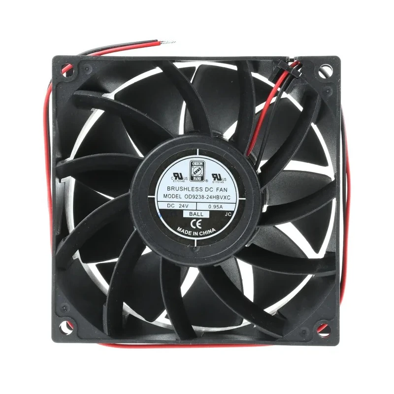 RS PRO Axial Fan, 24V DC, 229.4 m³/h Airflow, 16 W Power, 700 mA Max Current, IP44 Rated, 92.5 x 92.5 x 38 mm Frame Size IP44