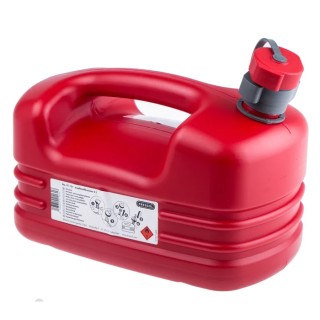 RS PRO High Density Polyethylene Fuel Can 5L Capacity Lightweight Jerry Can with Flexible Spout 703-1095