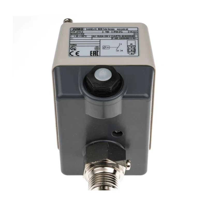Jumo Capillary Surface Mount Thermostat, Safety Temperature Monitor and 603021/02-1-043-30-0-00-20-13-46-100-8-6/000